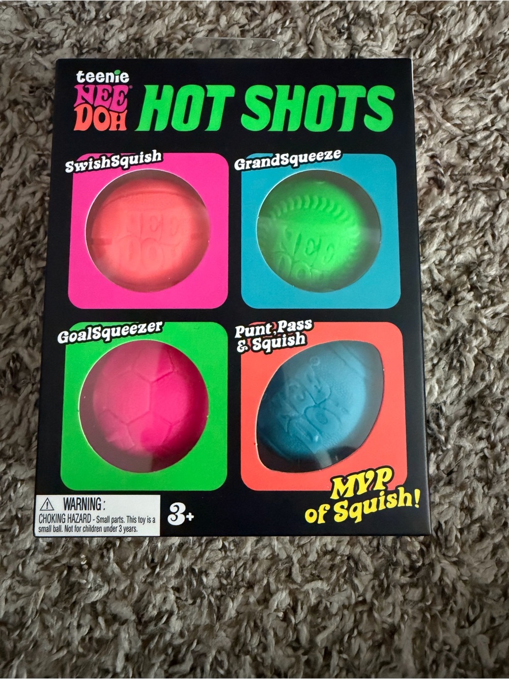 NeeDoh Hot Shots Small Squeezable Toy Set